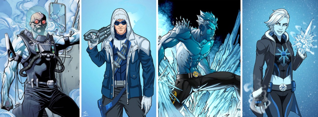 Ледяные персонажи комиксов